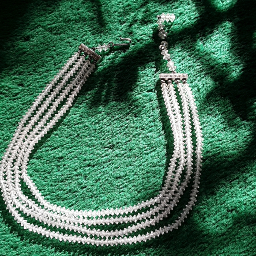Vintage 4 strand necklace